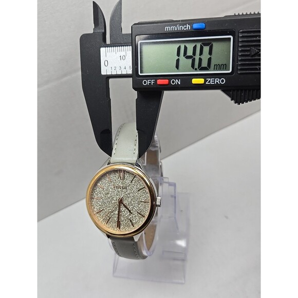 Fossil BQ3324 Suitor Womens Quartz Watch Glitter Dial 36mm New Battery 5ATM Gray - Picture 6 of 12